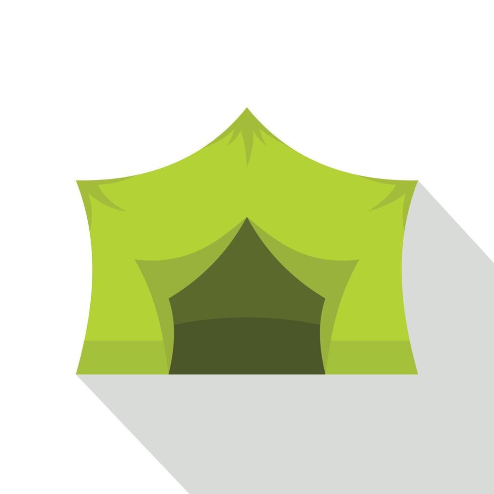 Camping equipment icon, flat style vector