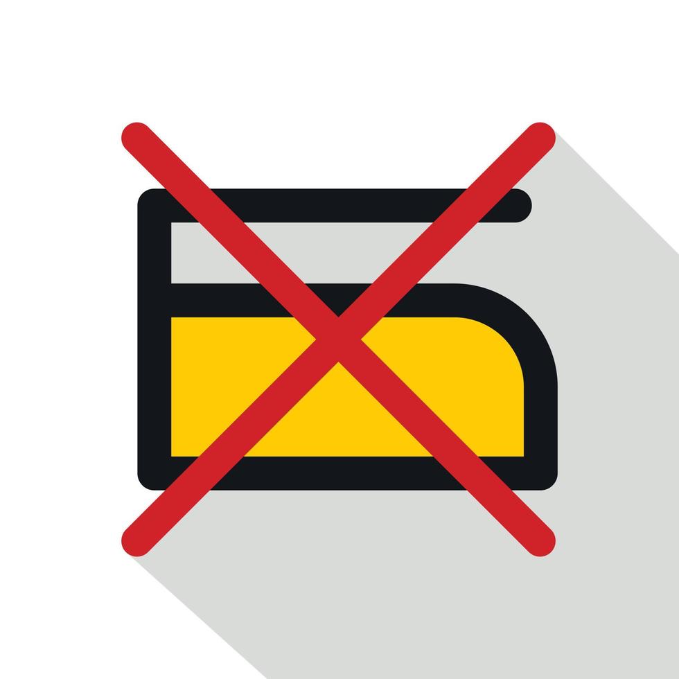 Do not iron icon, flat style vector