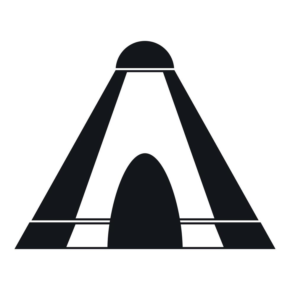 Tepee icon, simple style vector