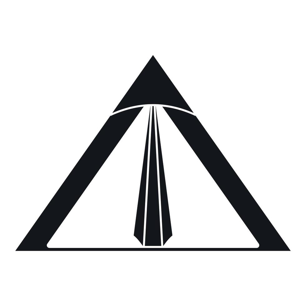 Tent icon, simple style vector