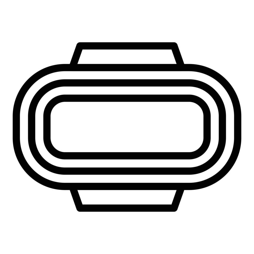 View racetrack icon outline vector. Race circuit vector