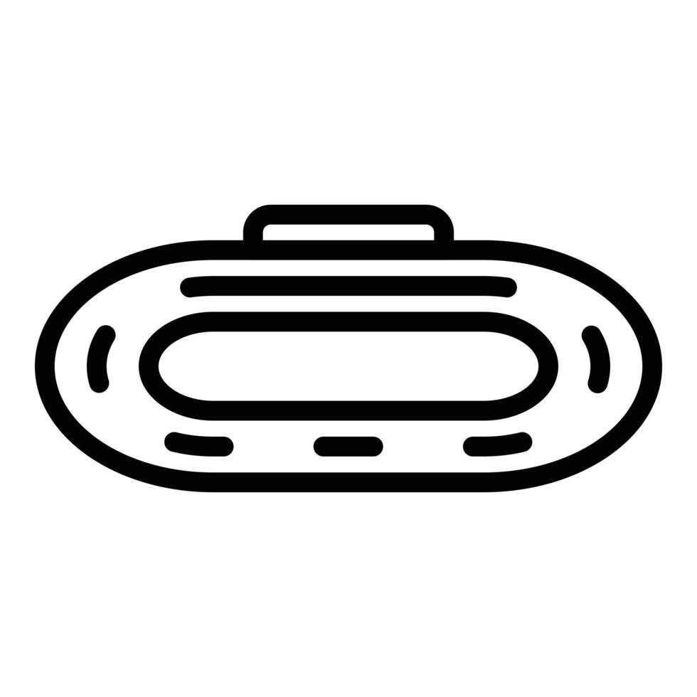 Grand prix track icon outline vector. Start race vector
