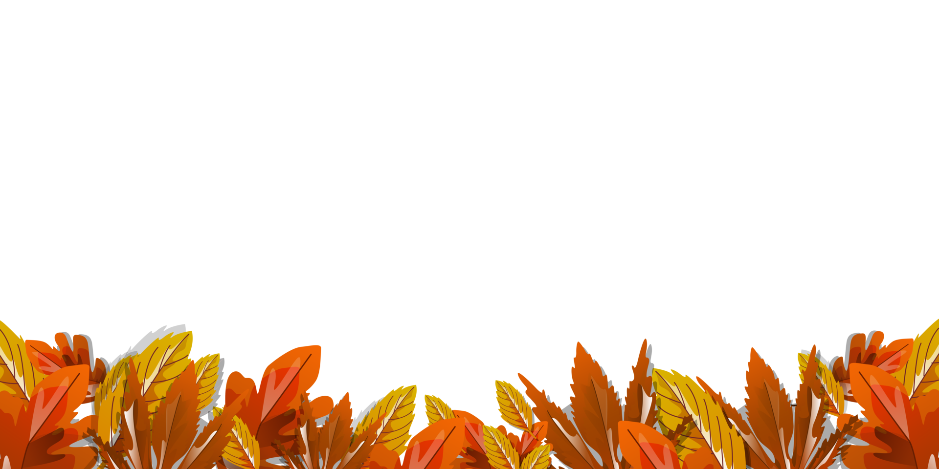 Autumn Background And Leaves On The Ground With Copy Space png