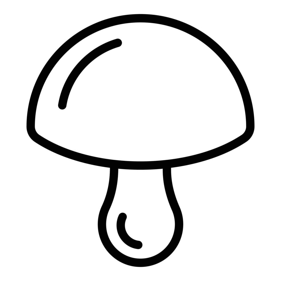 Meal mushroom icon outline vector. Food truffle vector