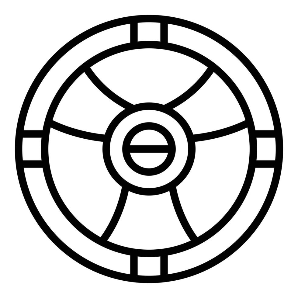 Car steering wheel icon outline vector. Engine water vector