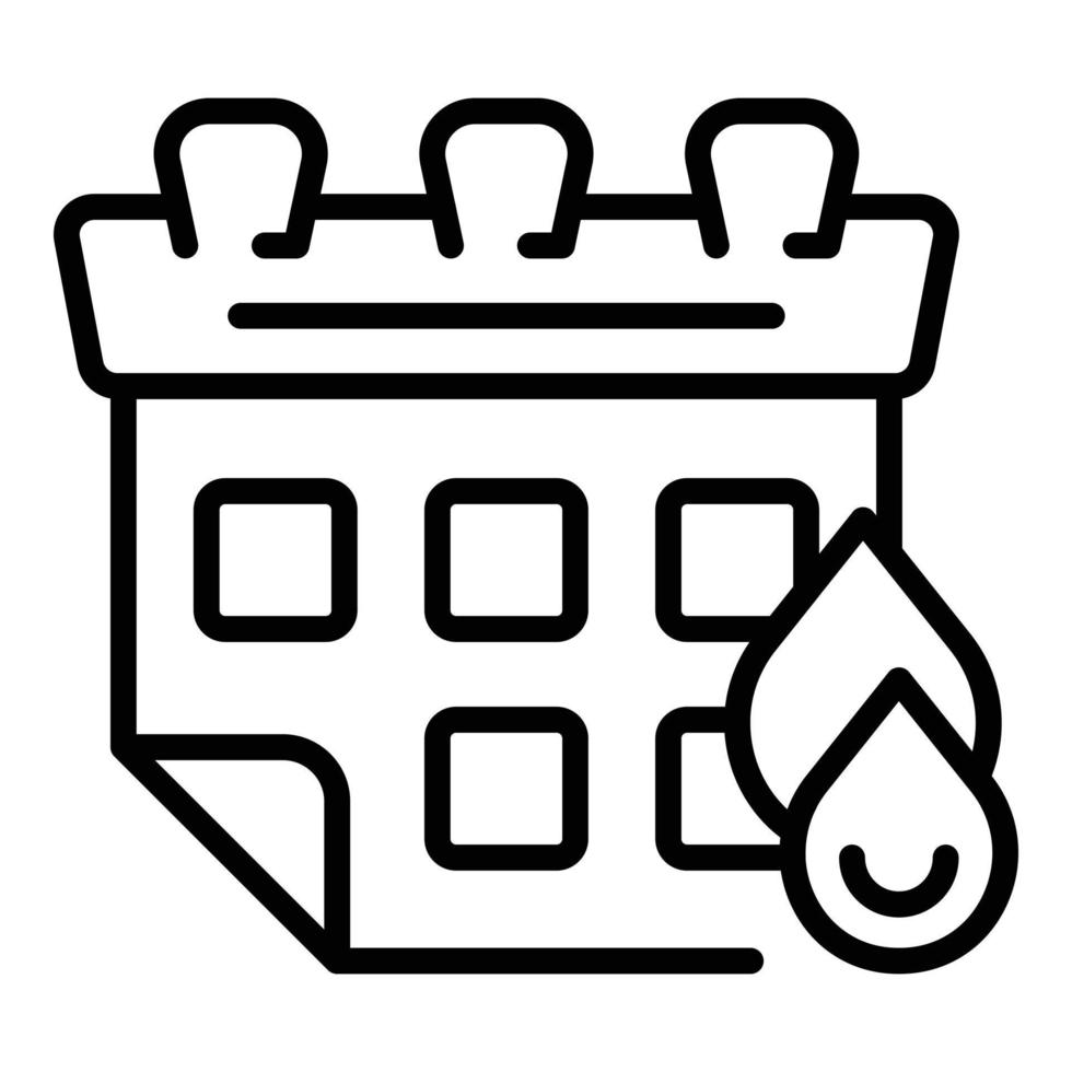 Car repair calendar icon outline vector. Engine mechanic vector