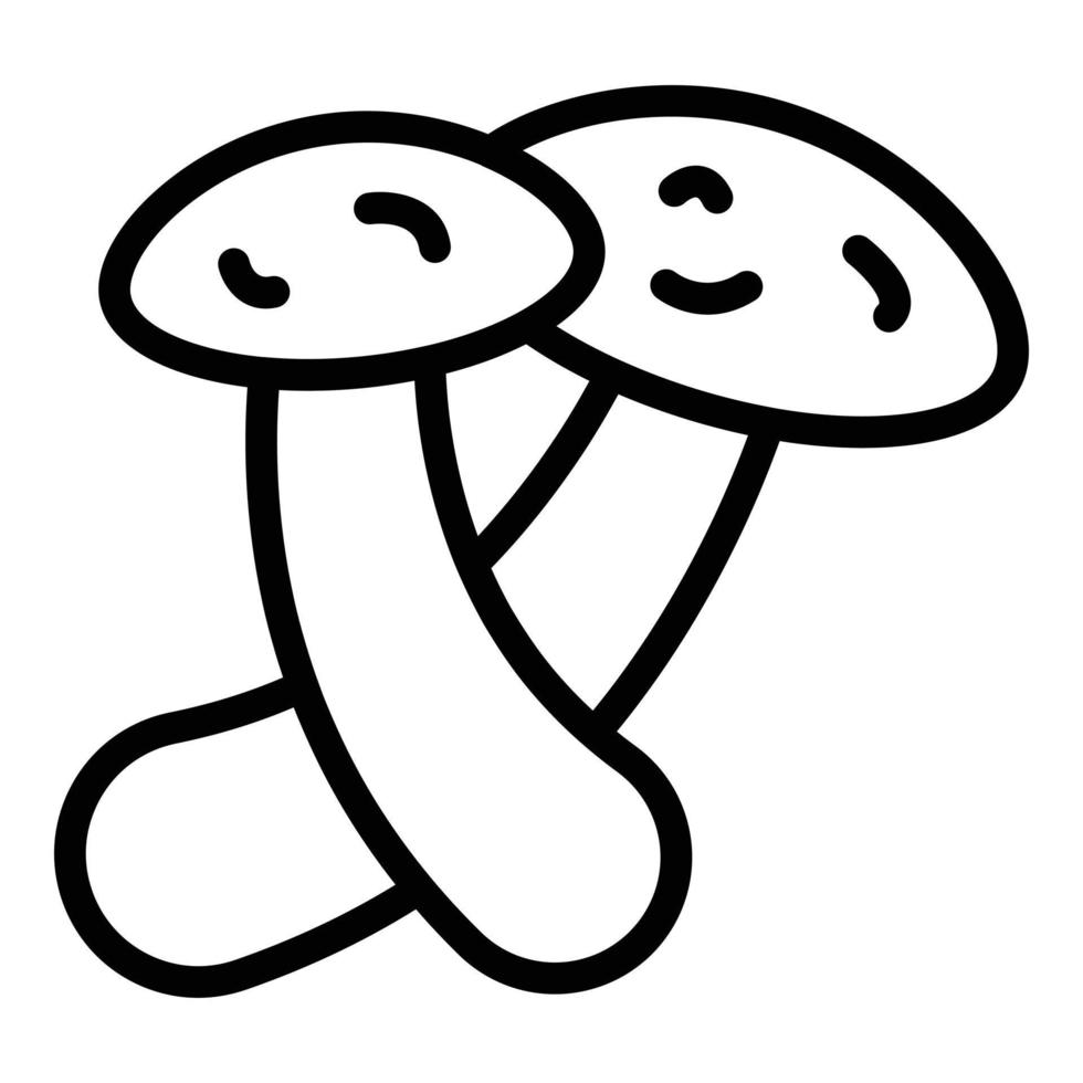 Botanical mushroom icon outline vector. Food truffle vector