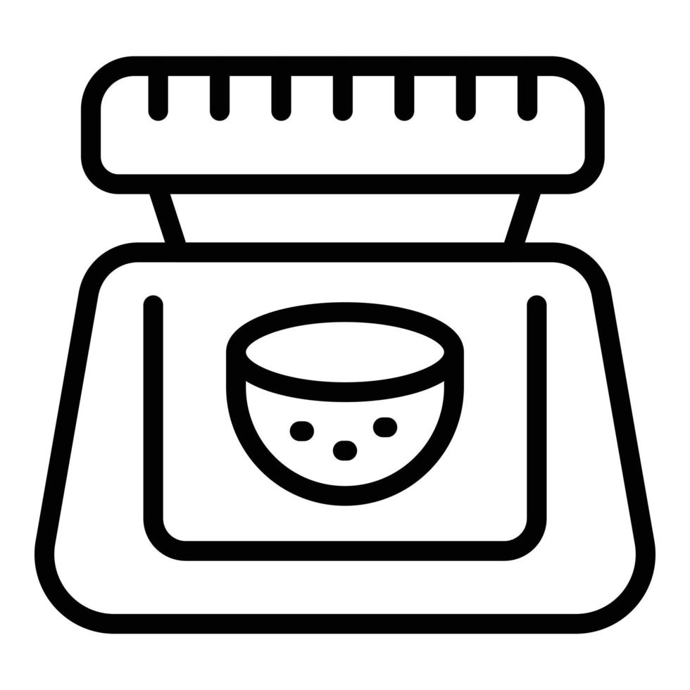 Coconut cream jar icon outline vector. Natural shampoo vector