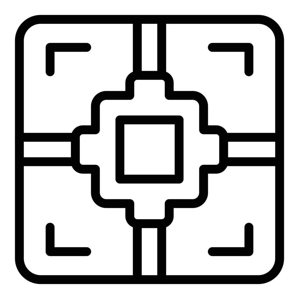 Business target icon outline vector. Courage skill vector