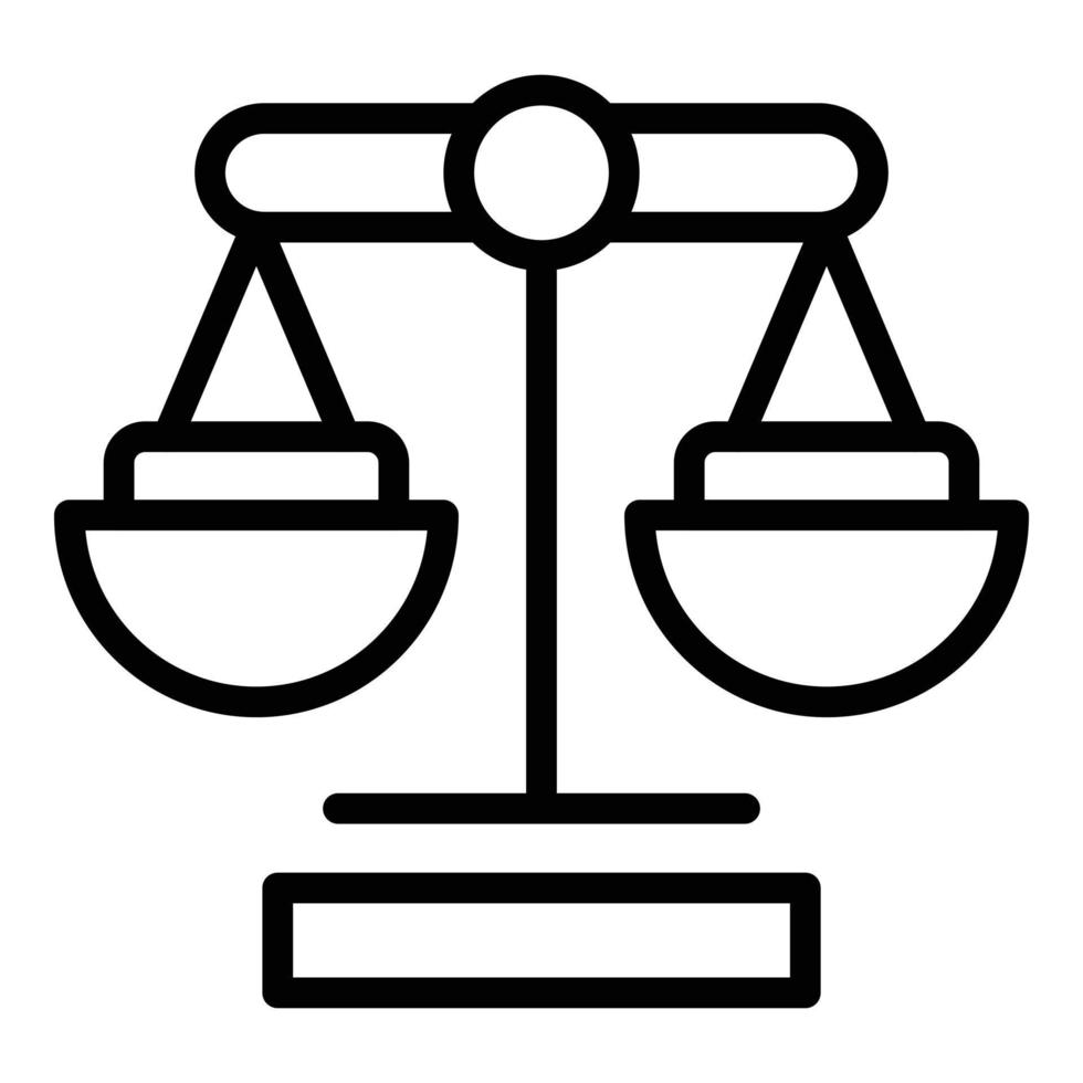 Courage balance icon outline vector. Hero obstacle vector