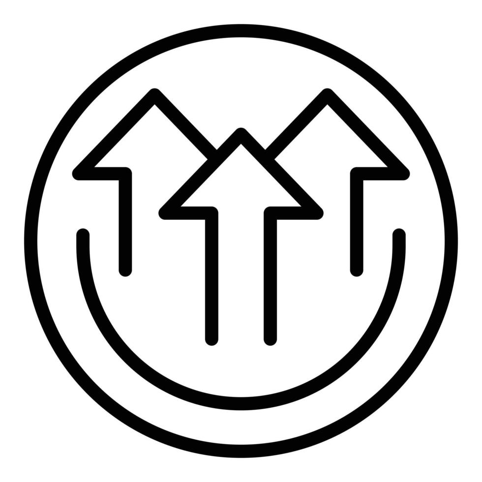 Up coaching icon outline vector. Expert team vector