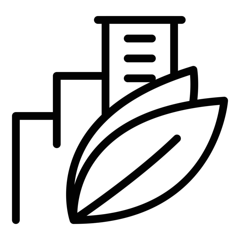 Environmentally friendly city icon outline vector. Recycle clean vector