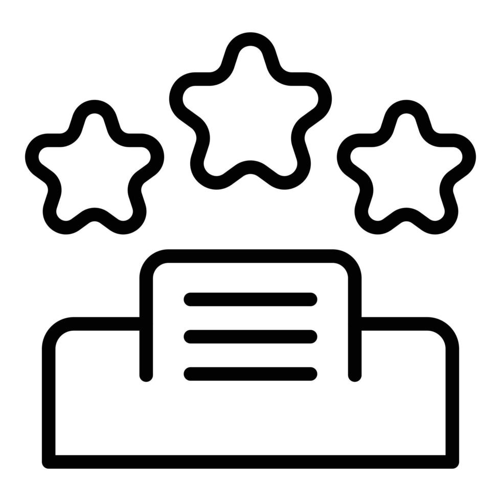 Podium chart icon outline vector. Expert team vector