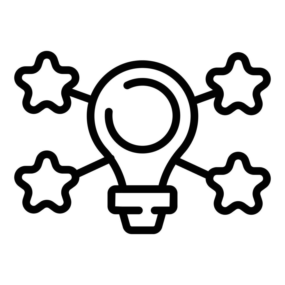 Expert idea icon outline vector. Goal team vector