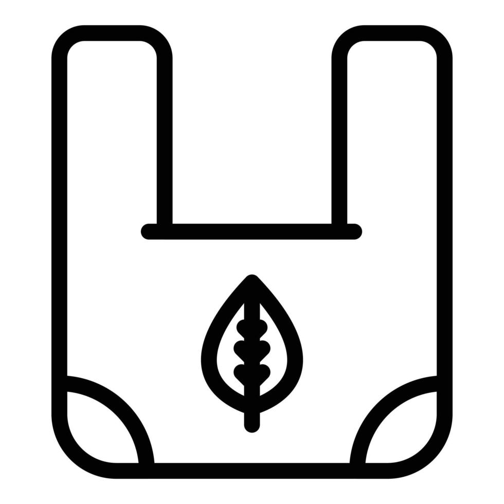 Eco package icon outline vector. Clean energy vector