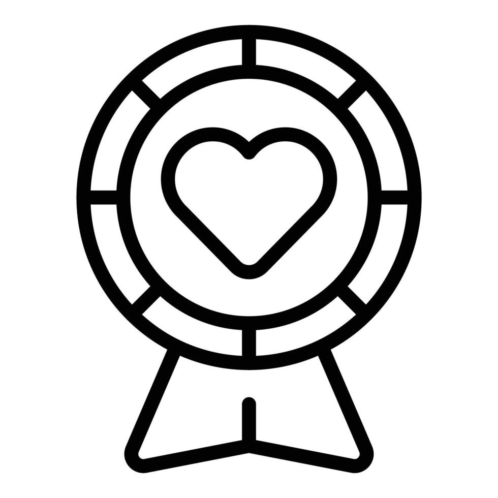 Love wheel icon outline vector. Blood person vector