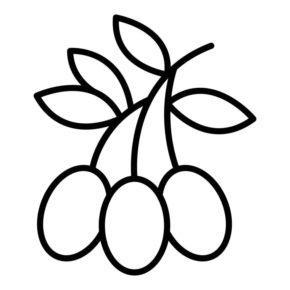 Tree olives icon outline vector. Oil food vector