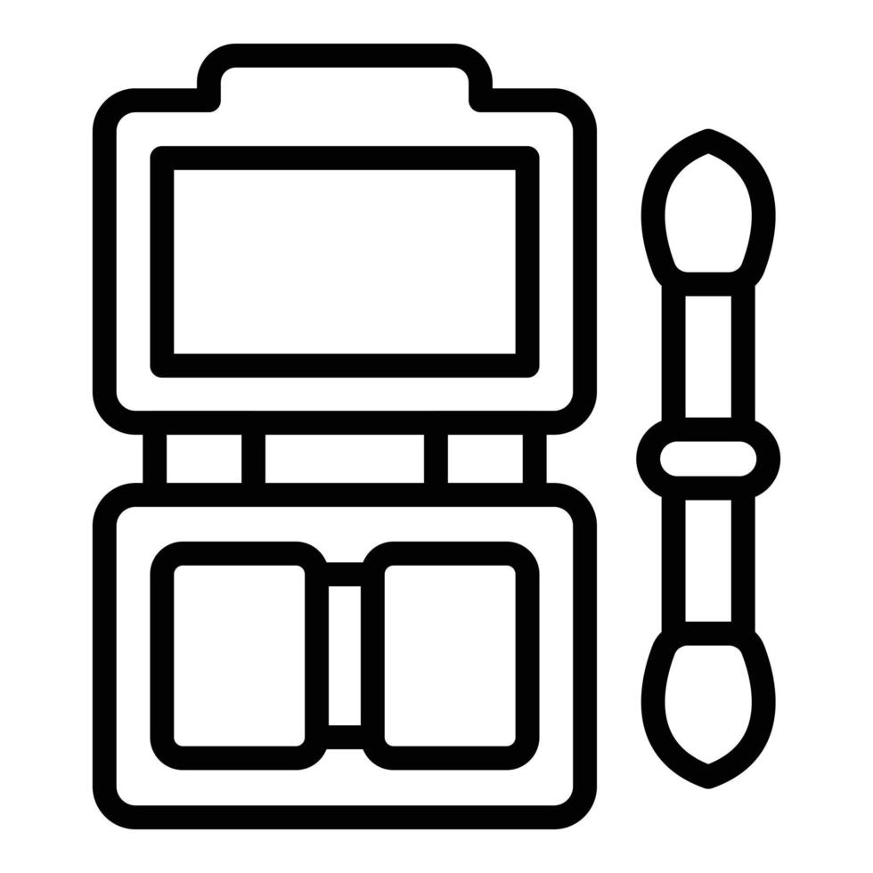 Eyebrow brush icon outline vector. Cosmetic make up vector