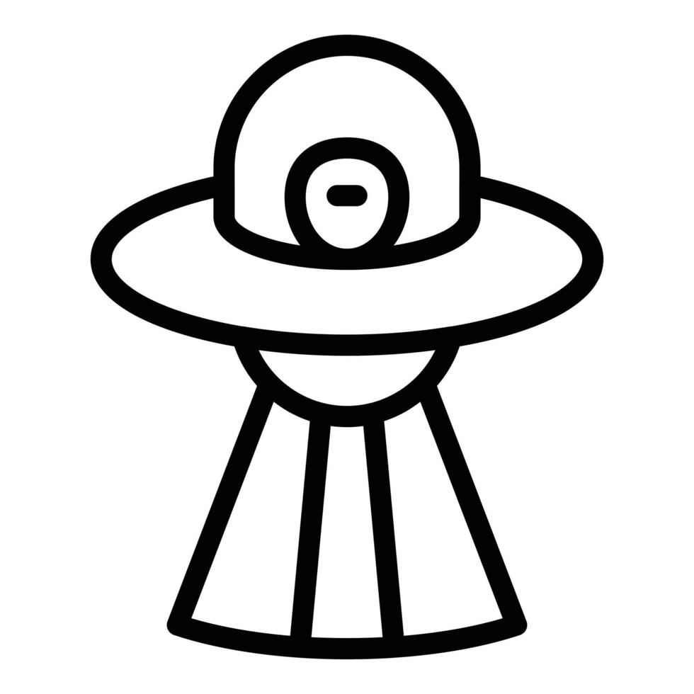 Ufo light icon outline vector. Space alien vector