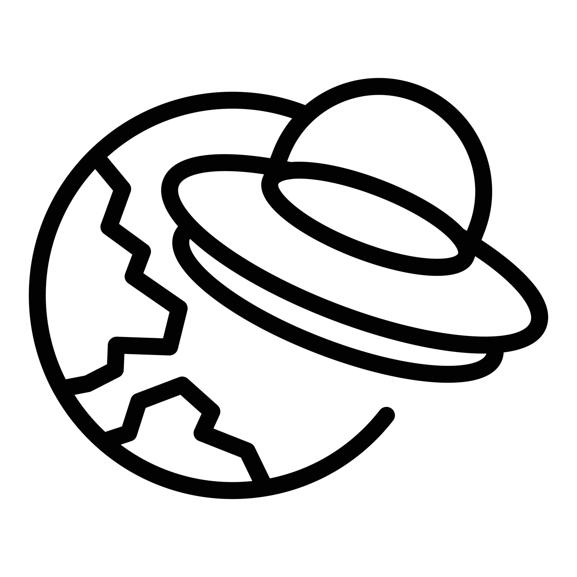 Alien ufo space icon outline vector. Monster comic 15098208 Vector Art ...