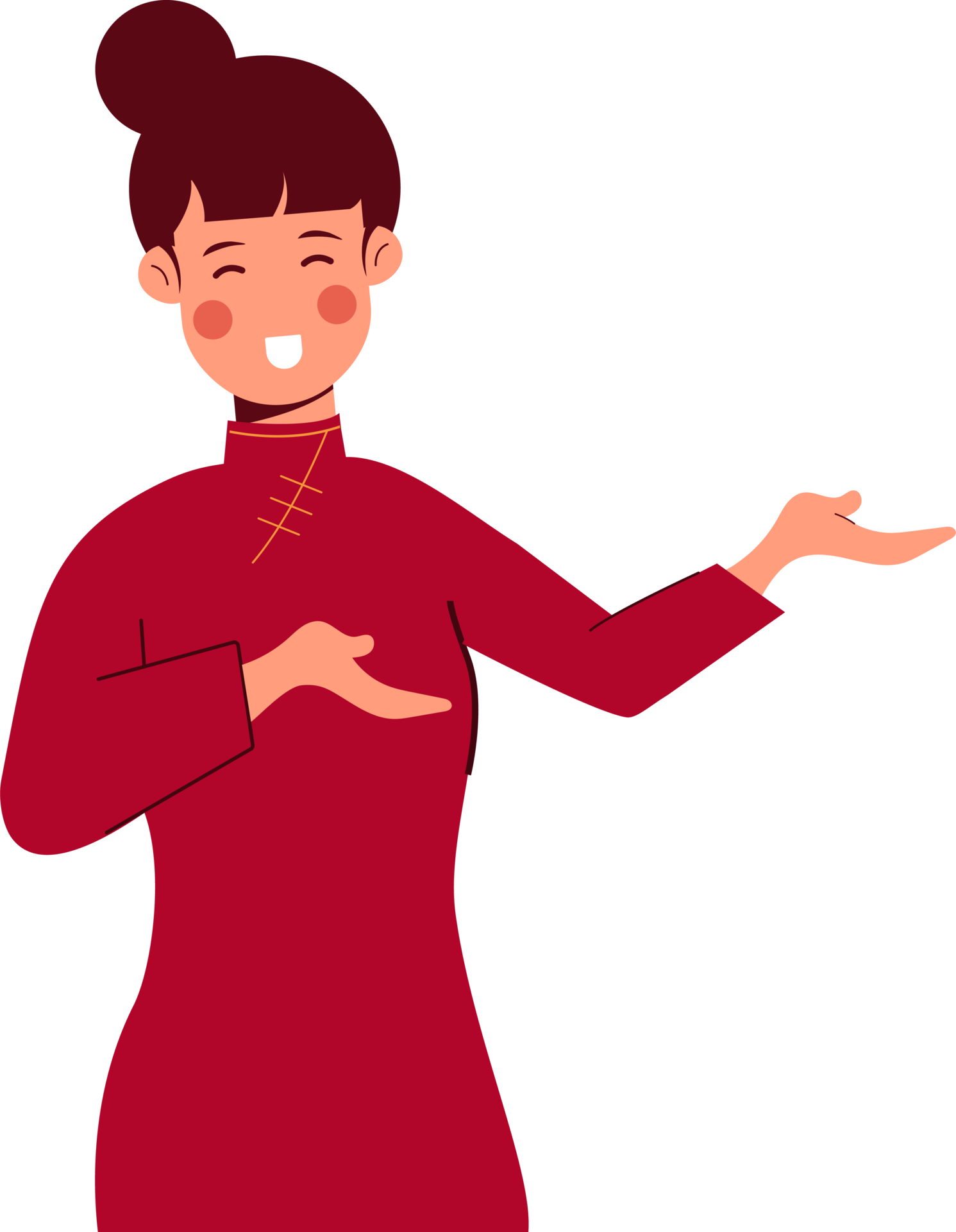 Free Cartoon Chinese New Year Woman Presenting 15098510 PNG with Transparent Background Free Cartoon Chinese New Year Woman Presenting 15098510 PNG with Transparent Background