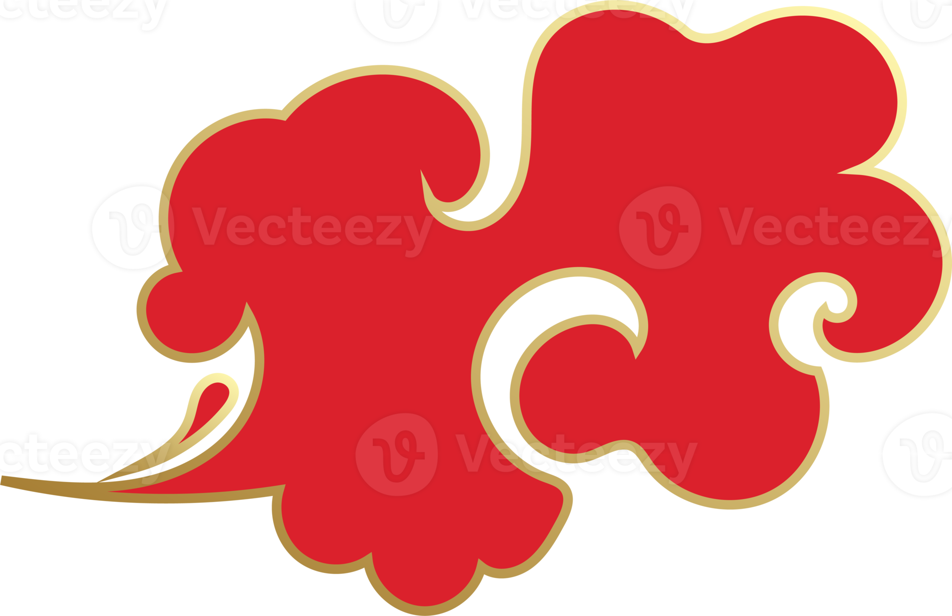 Chinese Red Clouds Illustration 15098538 PNG