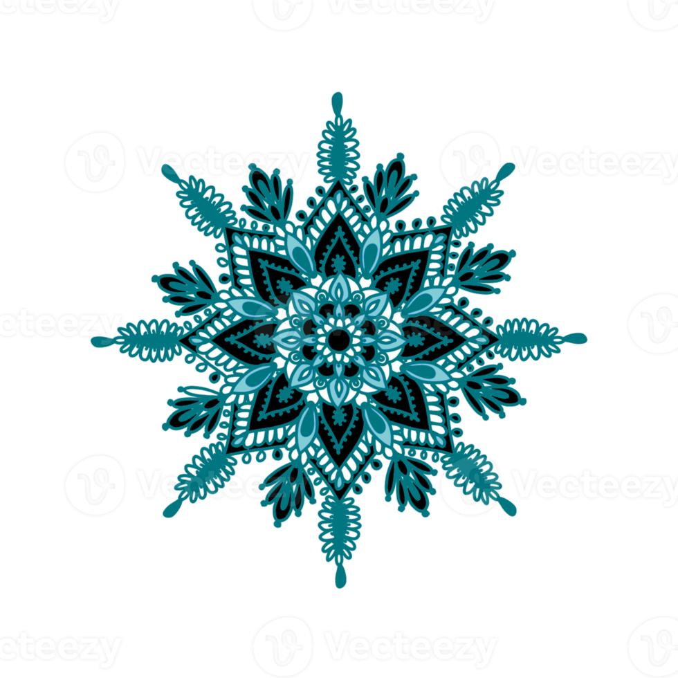 mandala blue drawing png