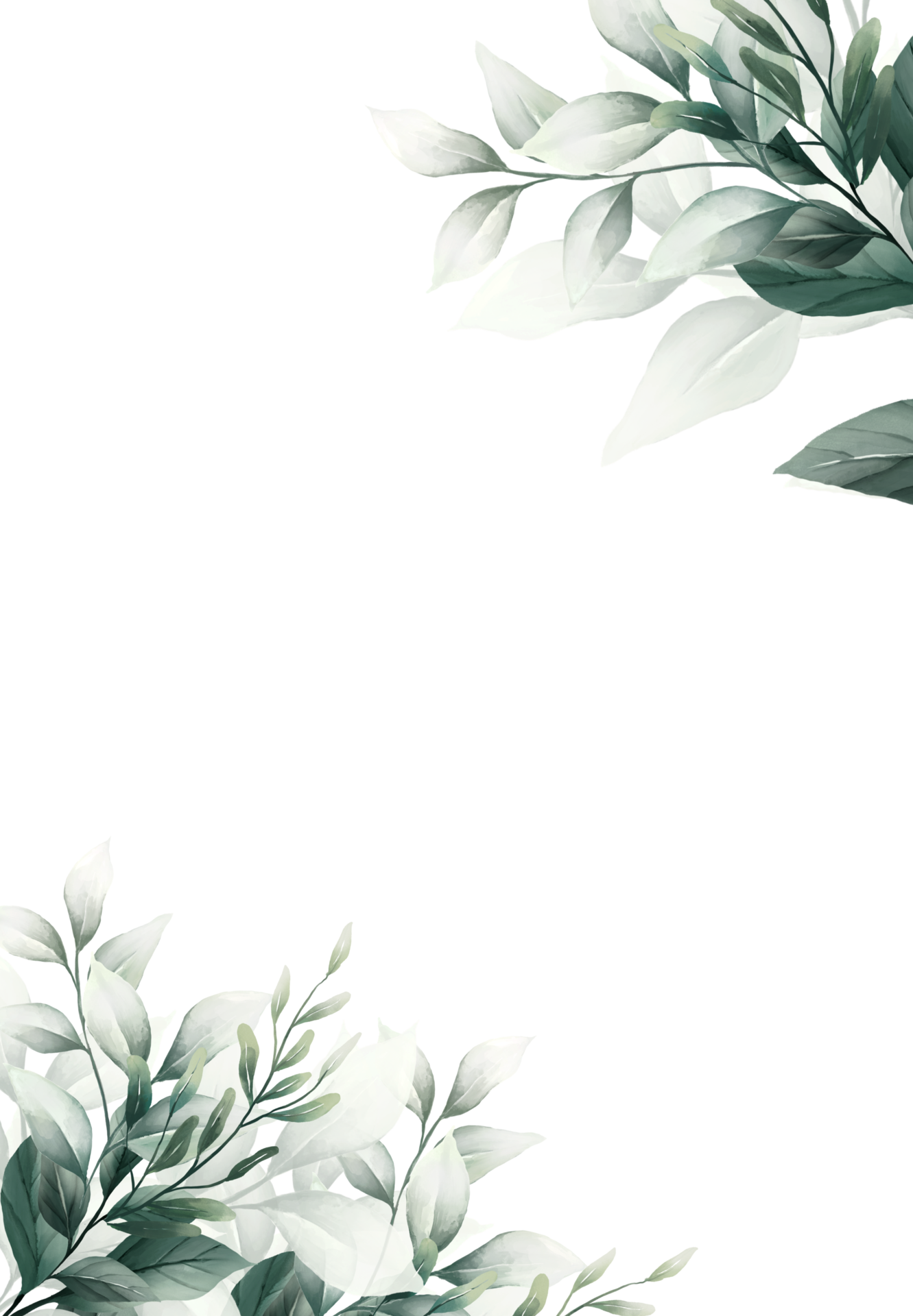 Watercolor Leaf Frame Png Infoupdate