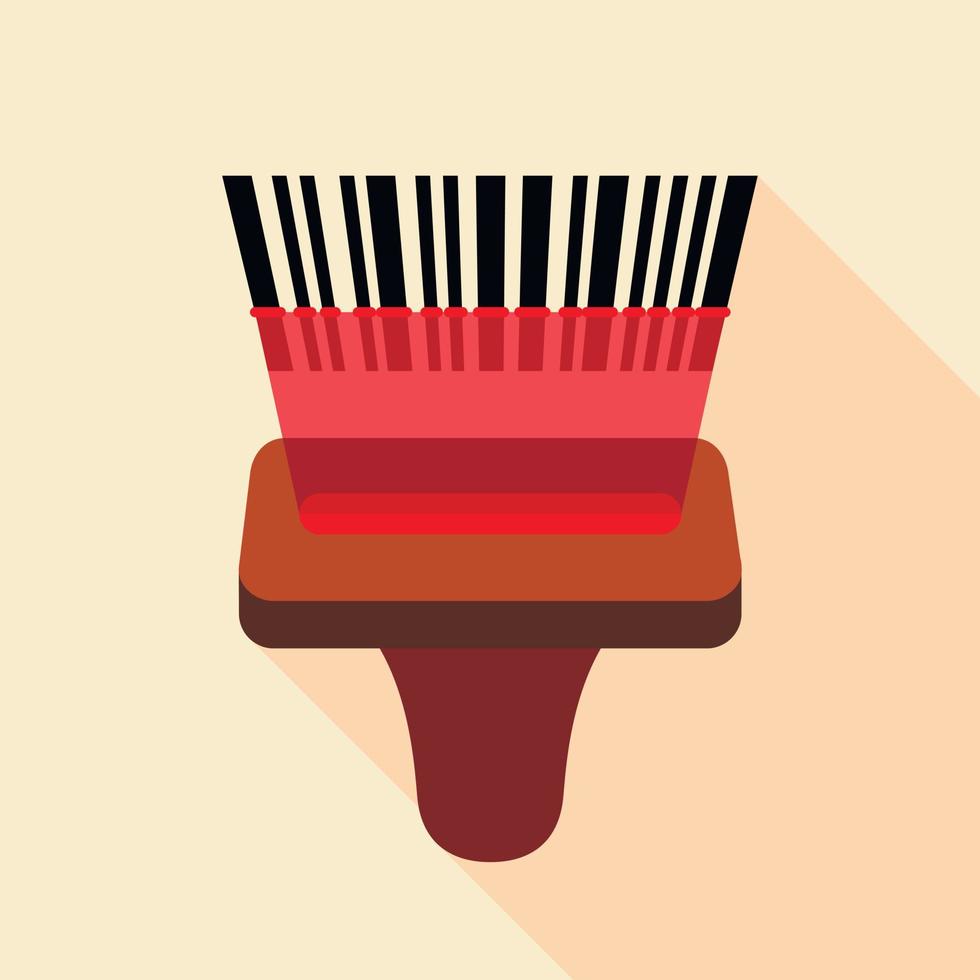 Barcode reader icon, flat style vector