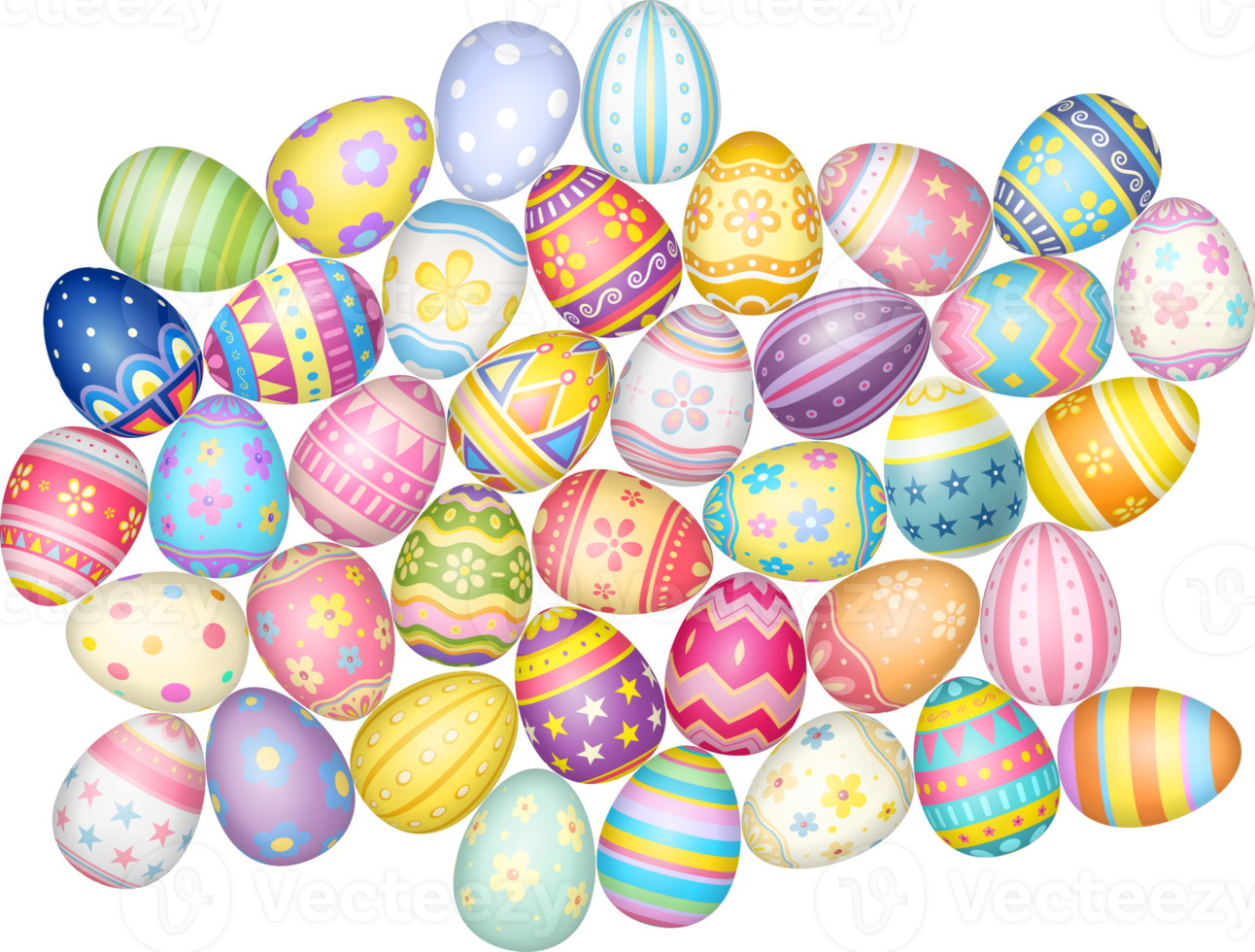 Happy Easter Day colorful egg png