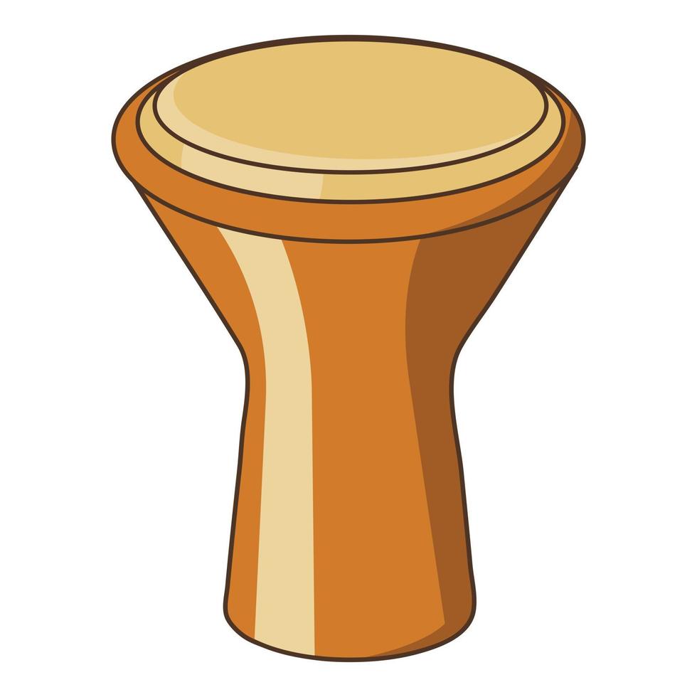 icono de instrumento musical de percusión darbuka vector