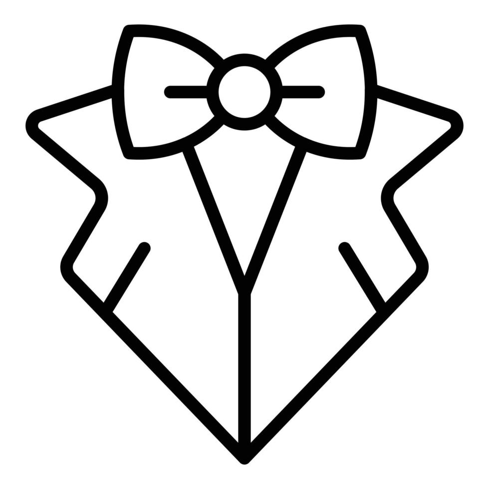 Wedding tuxedo icon outline vector. Event service vector