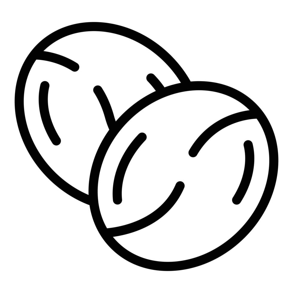 Coffee bean icon outline vector. Cezve cup vector