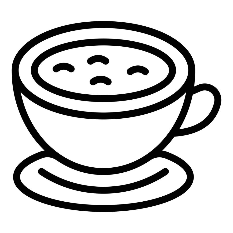 Hot coffee cup icon outline vector. Cezve pot vector