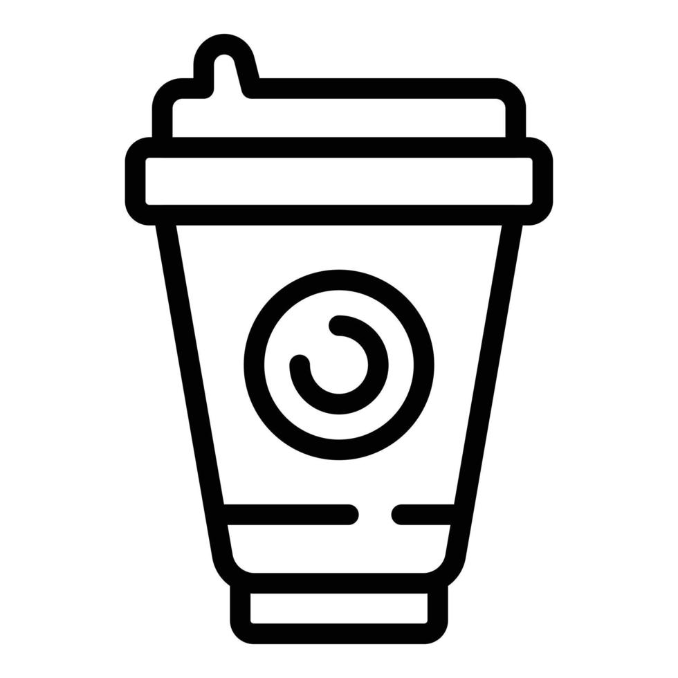 Coffee to go cup icon outline vector. Turkish pot vector