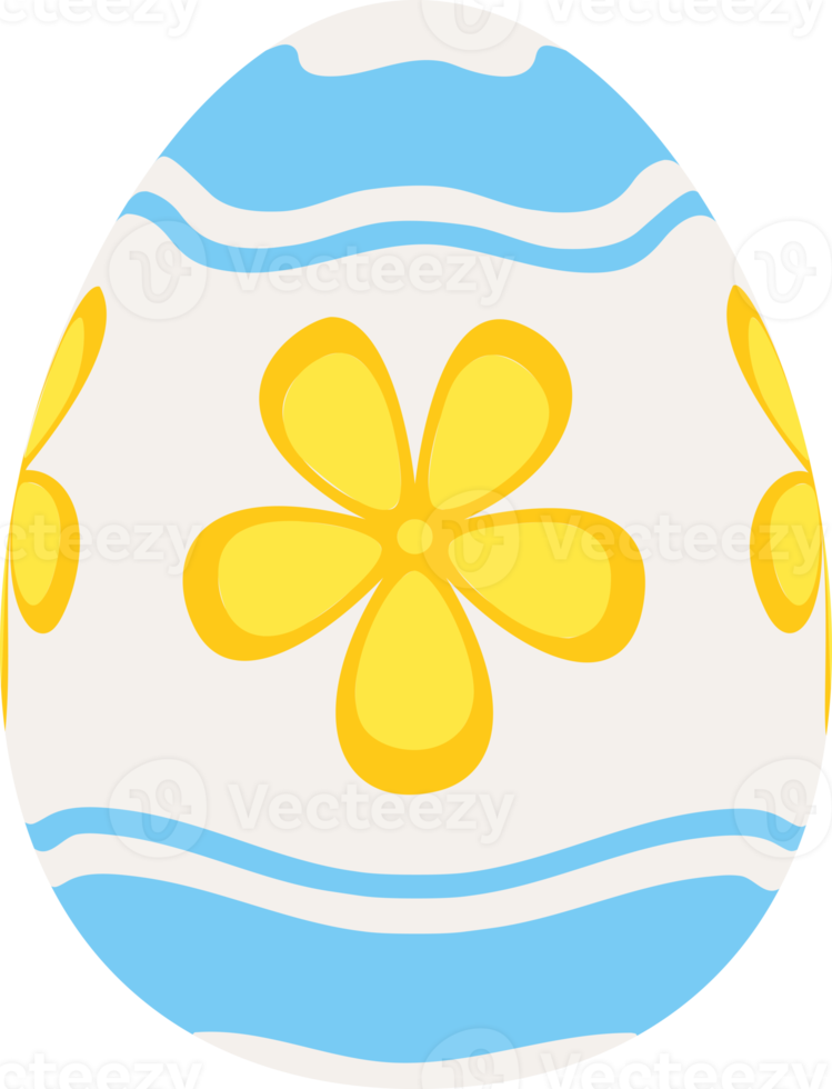 Joyeuses pâques oeuf coloré isolé png