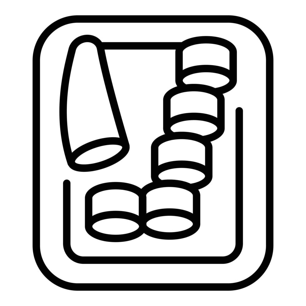Lemon dish icon outline vector. Food peri vector