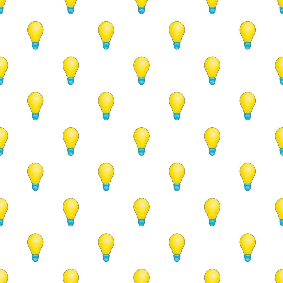 Bulb pattern, cartoon style vector