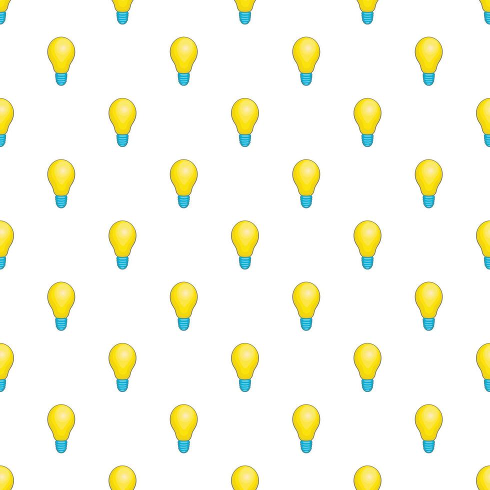 Bulb pattern, cartoon style vector