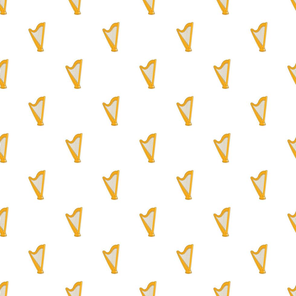 Harp pattern, cartoon style vector