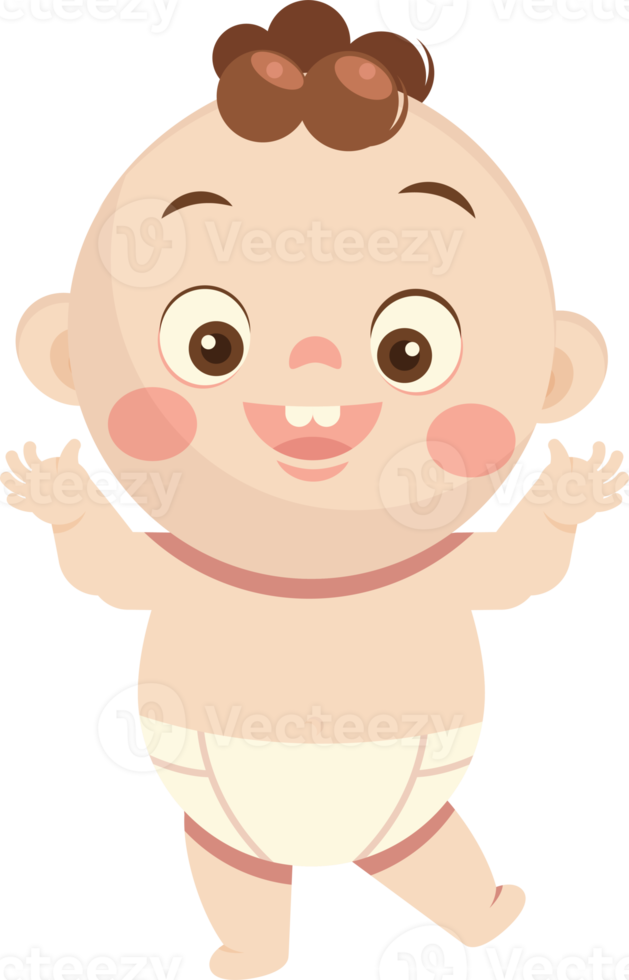 illustration de dessin animé de bébé png