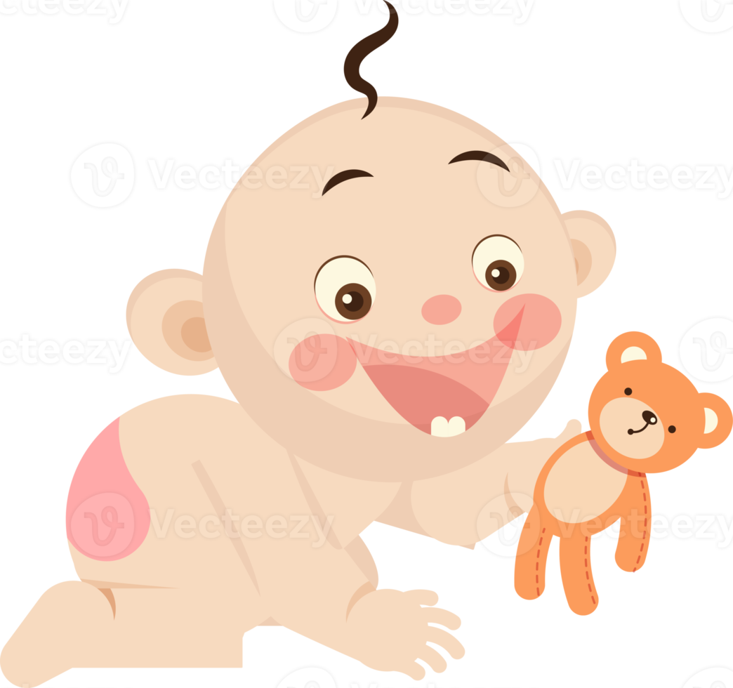 baby tekenfilm illustratie png