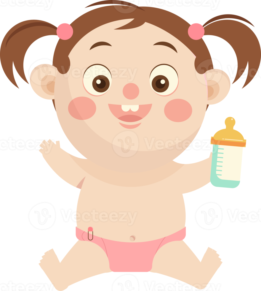 illustration de dessin animé de bébé png