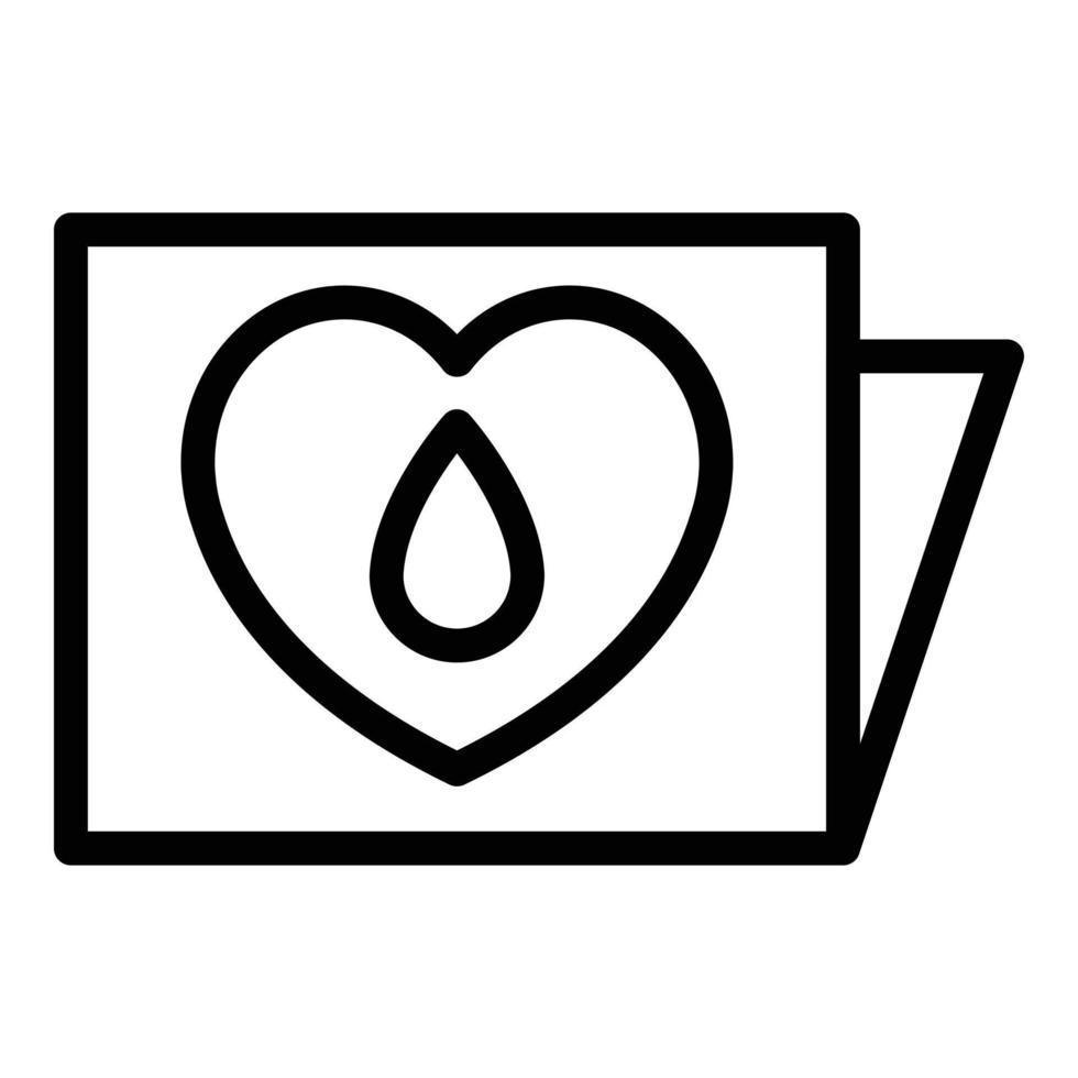 Health control icon outline vector. Passport vaccine vector