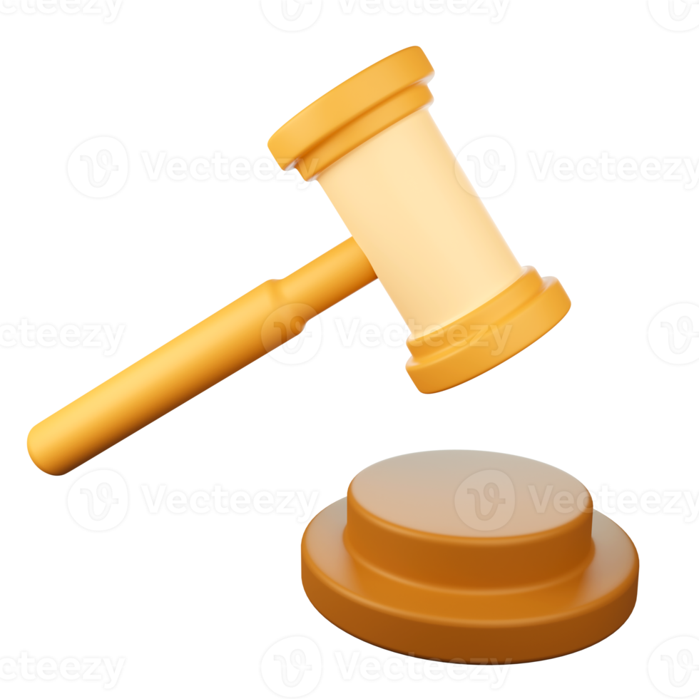 Hammer color icon 3D illustration png