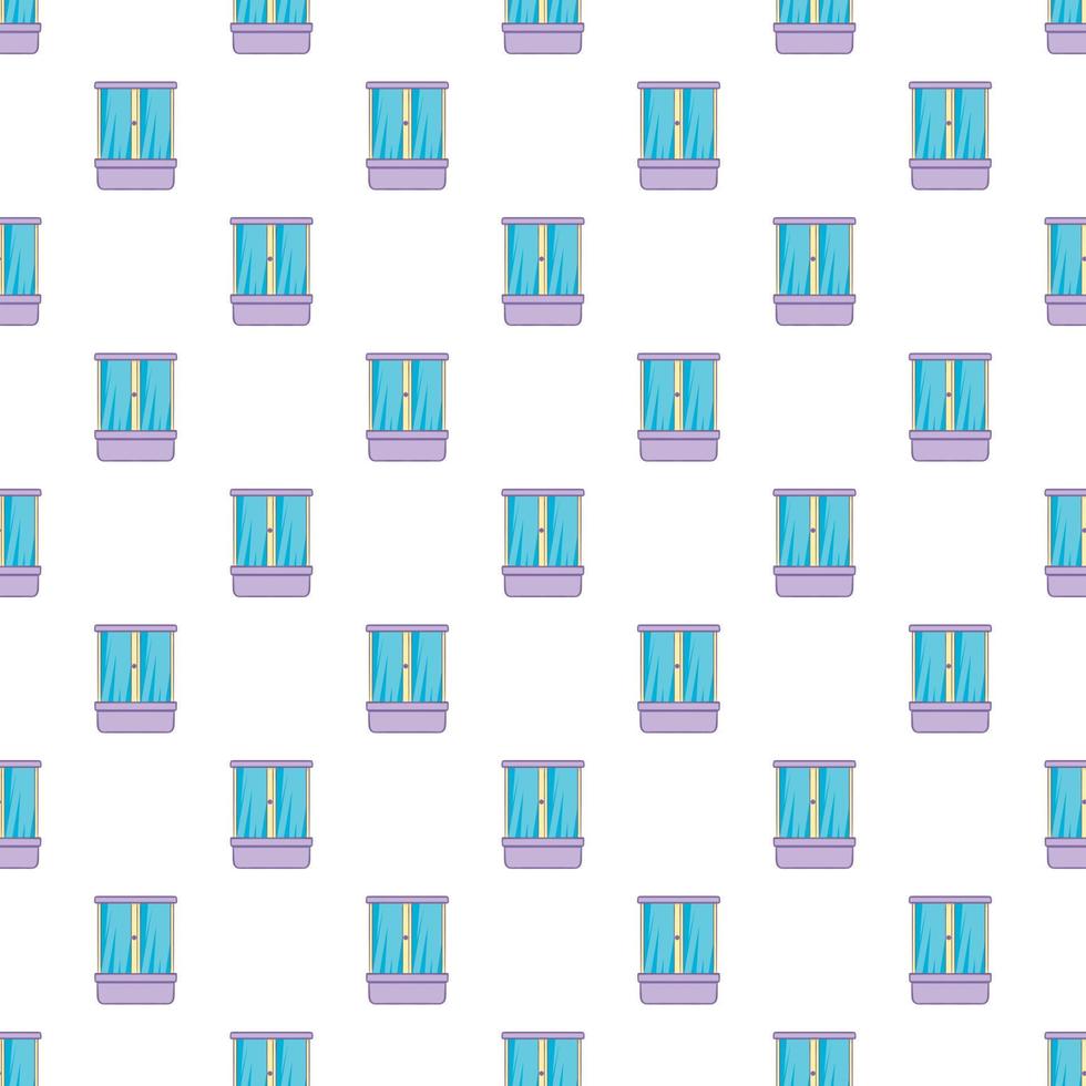 Shower cubicle pattern, cartoon style vector
