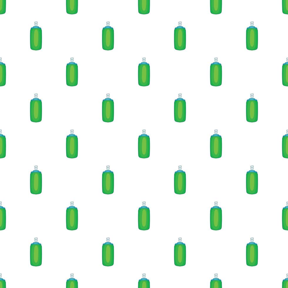 Green air freshener aerosol bottle pattern vector