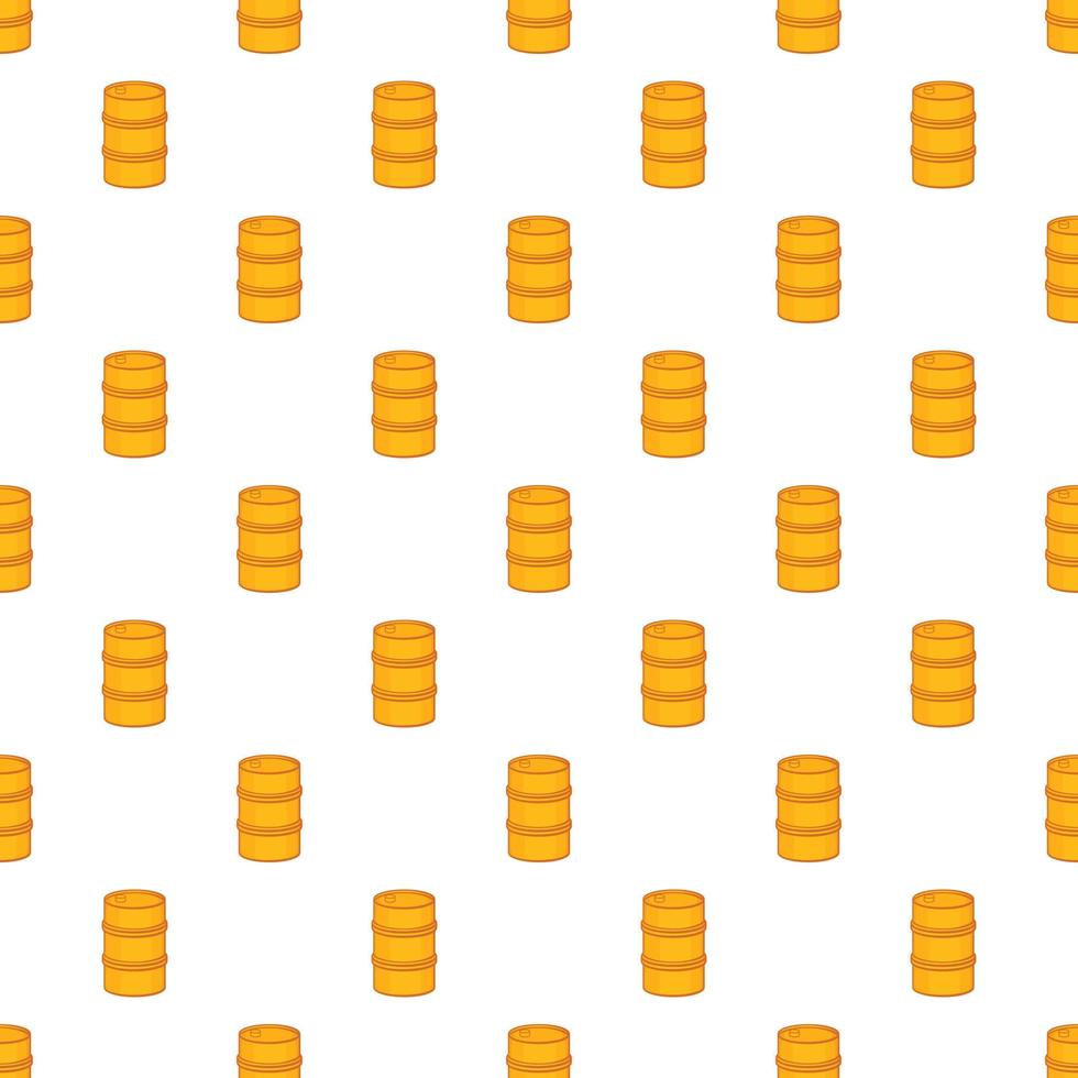 Orange barrel pattern, cartoon style vector