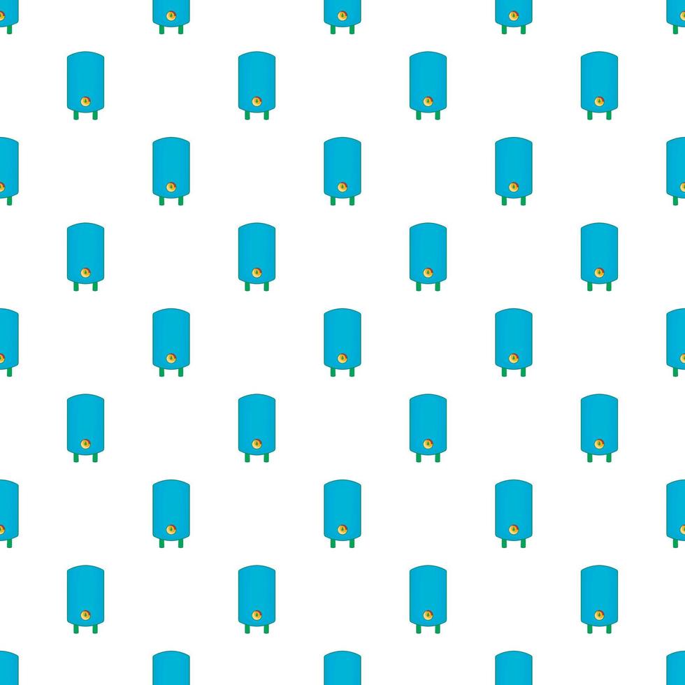 Boiler or water heater pattern, cartoon style vector