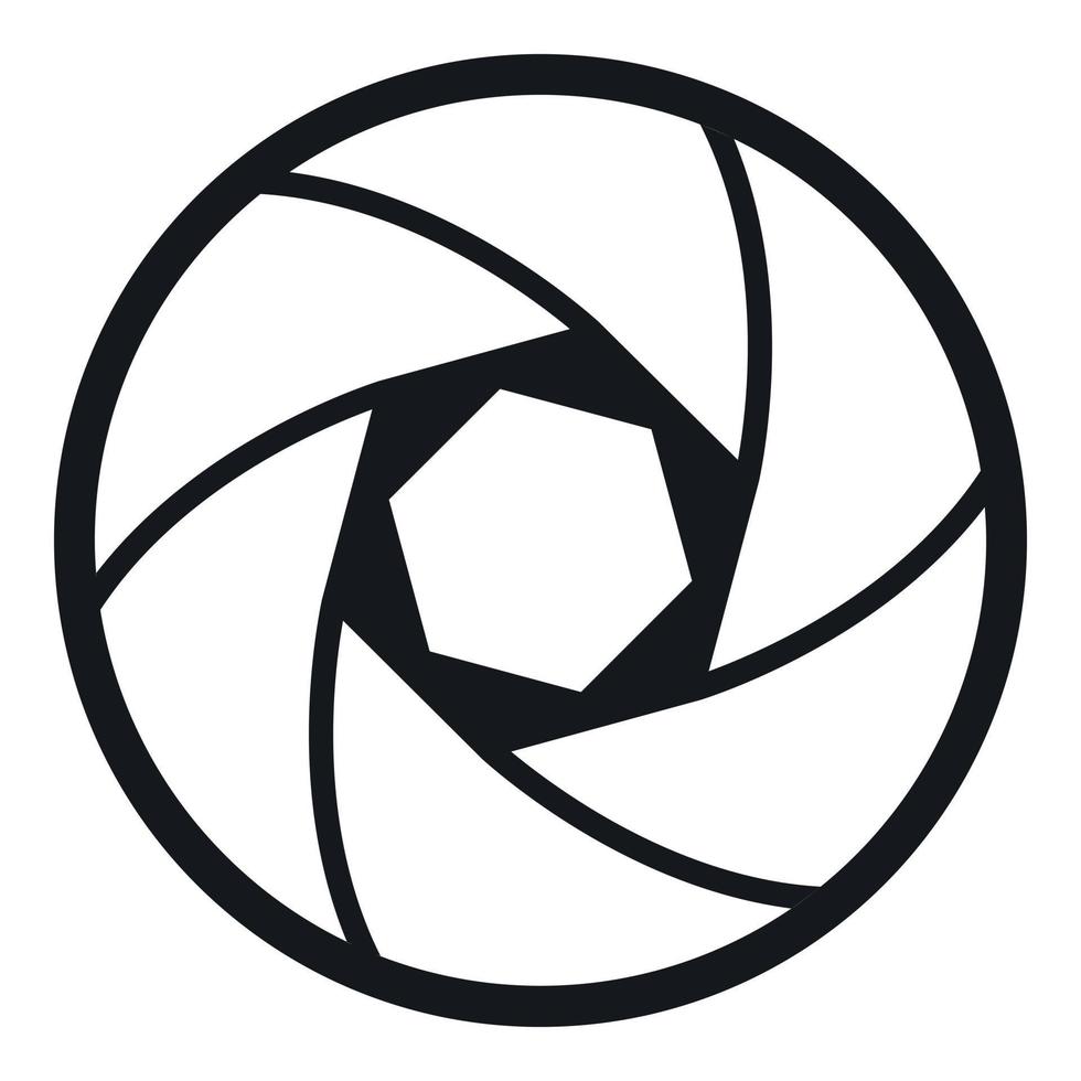 Professional objective icon, simple style vector